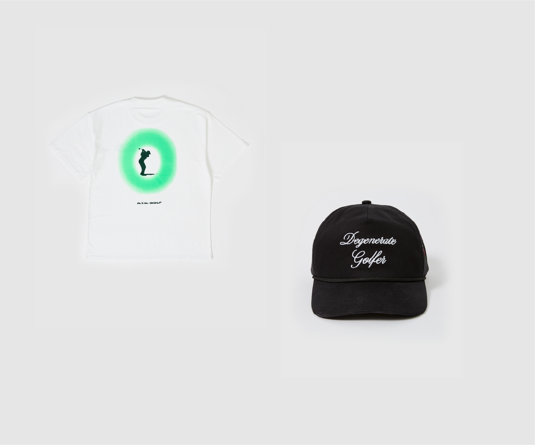 Bundle Focus Golf T-Shirt & Degenerate Golfer Golf Hat