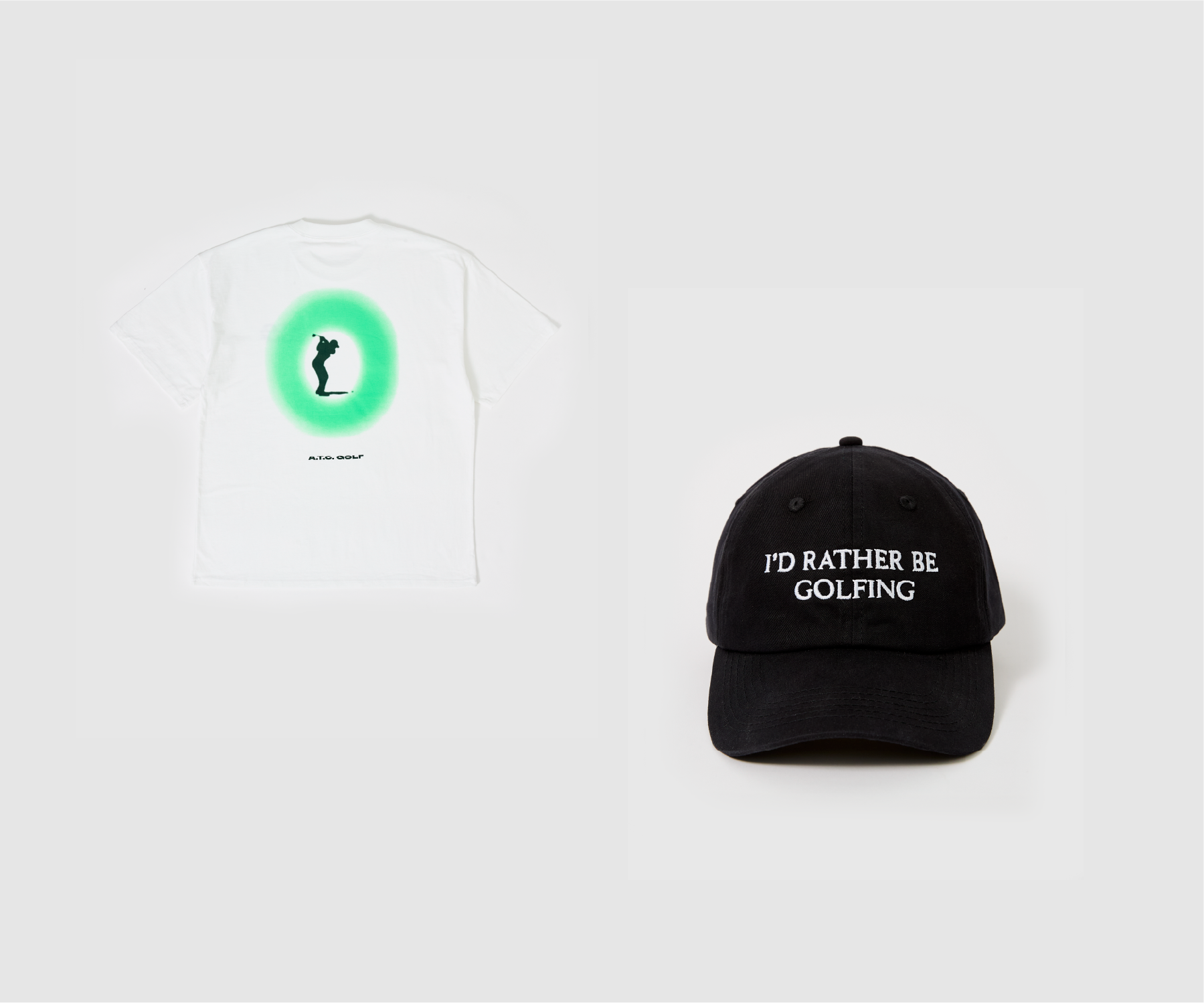 I'd Rather Be Golfing Hat & Focus Golf T-Shirt