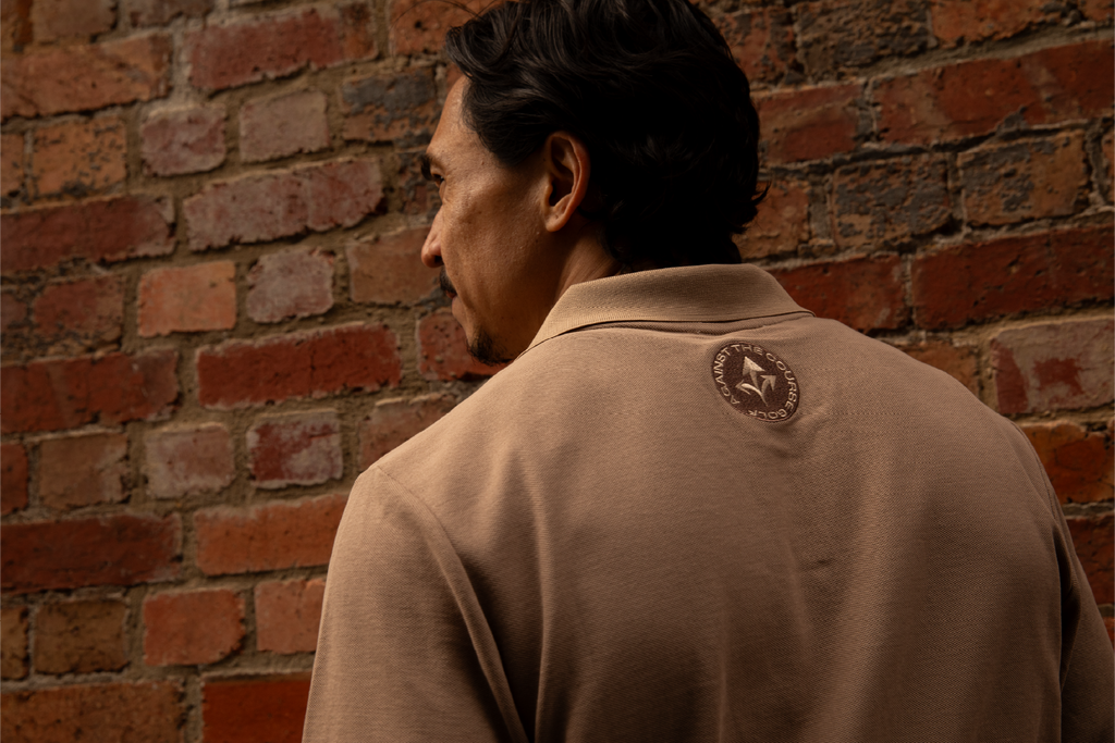 Long Sleeve Polo - Brown