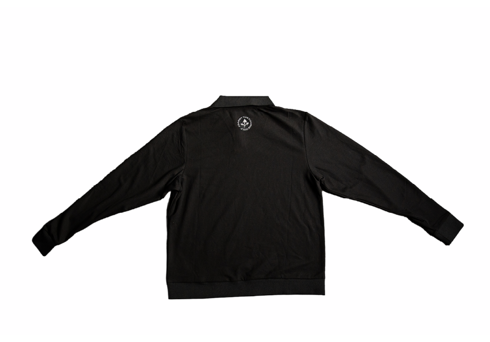 Long Sleeve Polo - Black