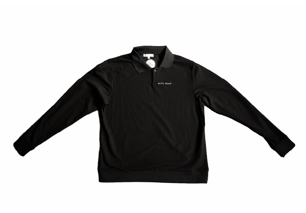 Long Sleeve Polo - Black