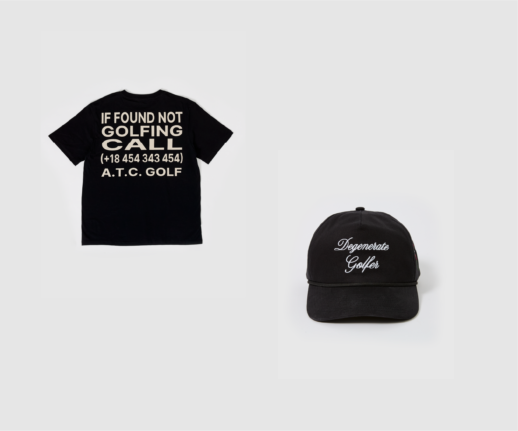 If Found Golf T-Shirt & Degenerate Golfer T-Shirt