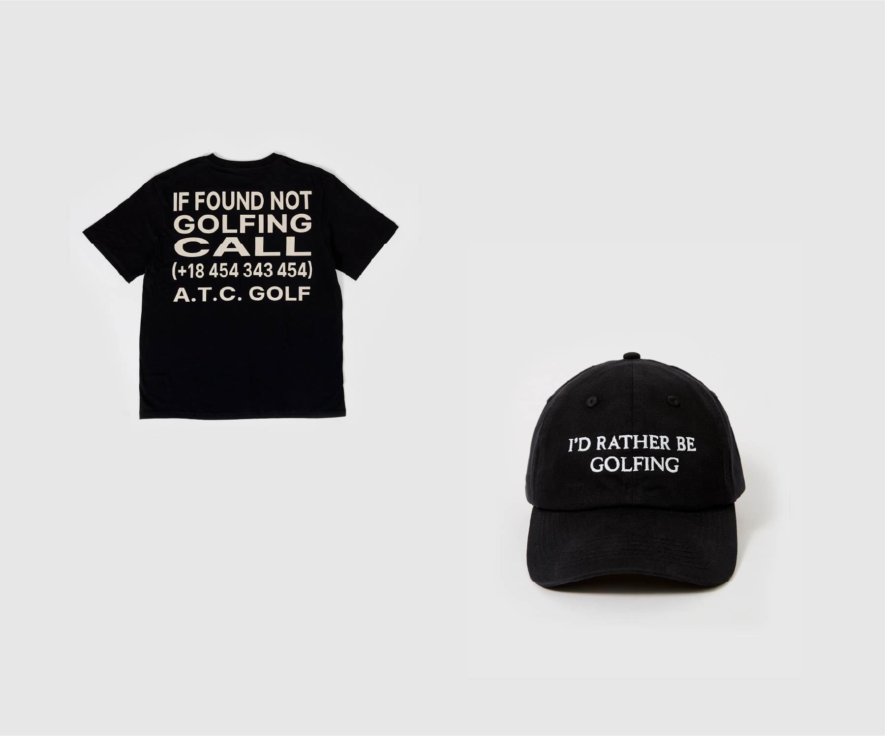 If Found Golf T-Shirt & I'd Rather Be Golfing Hat